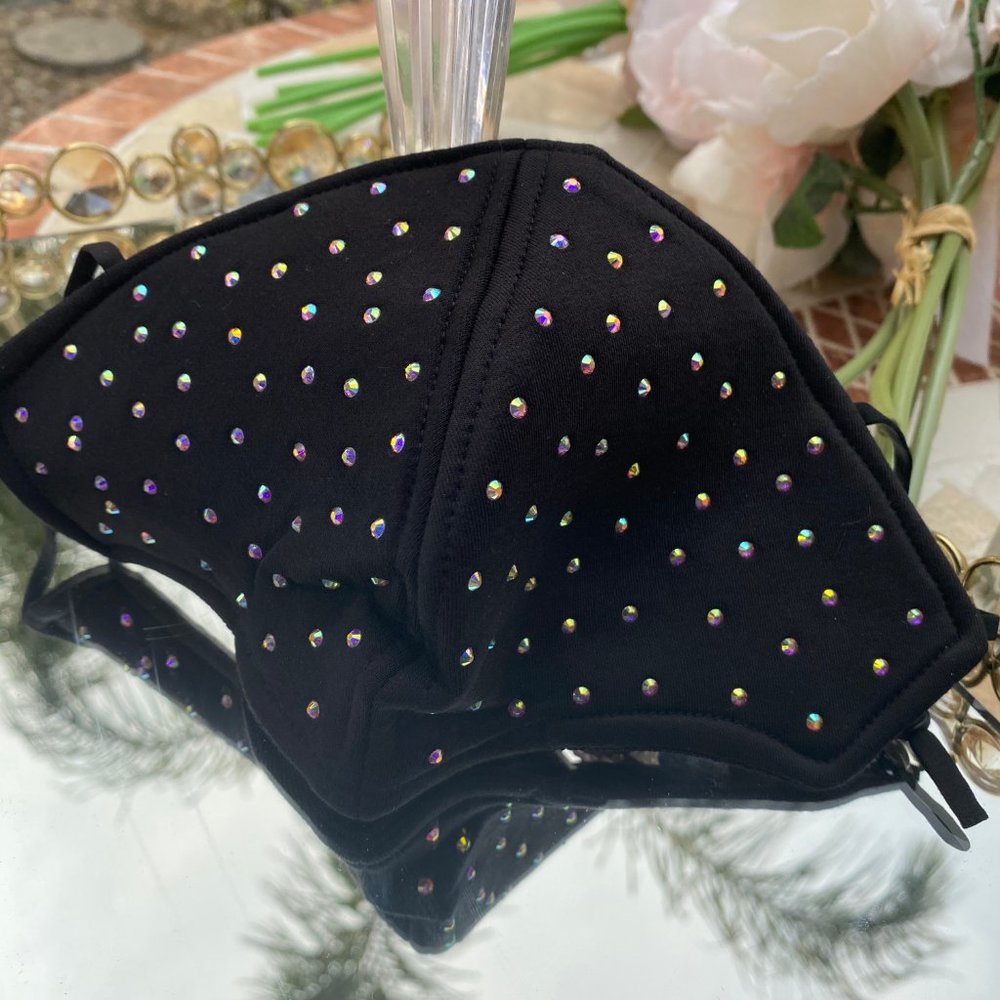 Luxury High Quality Fashion Face Mask Crystal - Picture 2 of 9